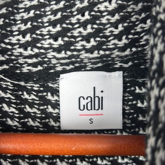 Cabi 3167 Fergie black and white split turtleneck sweater - Picture 5 of 10